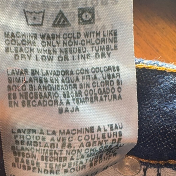 Wrangler Western Classic Dark Blue Denim Jean Girls 3T Regular - Picture 3 of 6